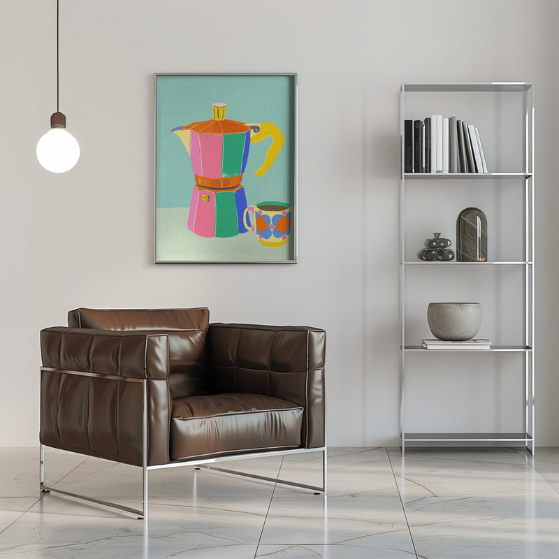 Cup of coffee - Stretched Canvas, Poster or Fine Art Print I Heart Wall Art