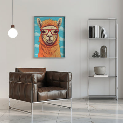 Lama 1 - Stretched Canvas, Poster or Fine Art Print I Heart Wall Art