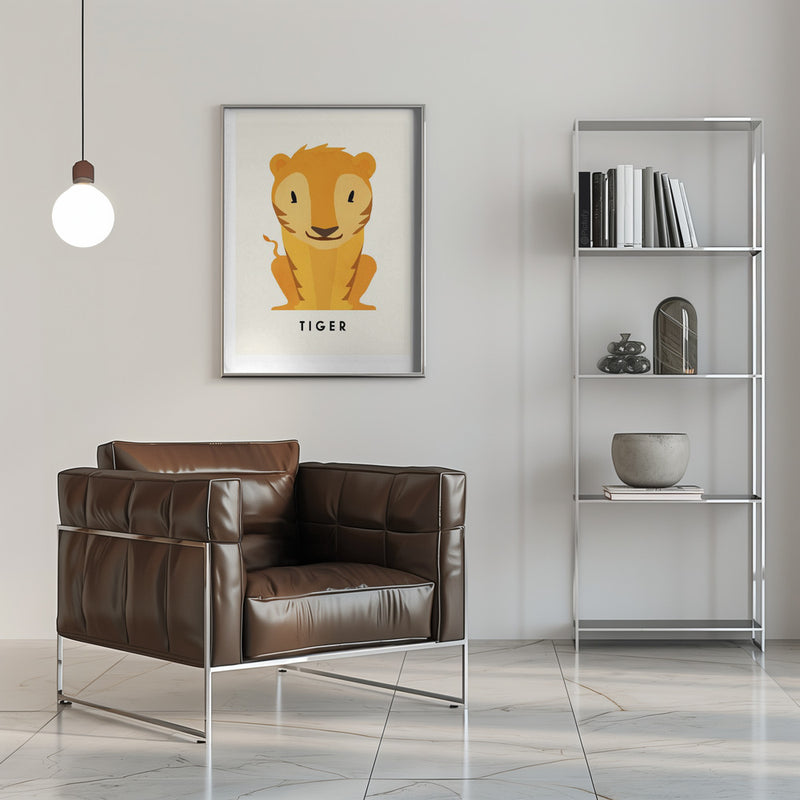 Tiger - Stretched Canvas, Poster or Fine Art Print I Heart Wall Art