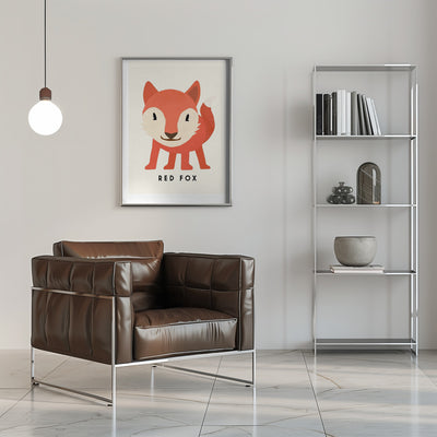 Red Fox - Stretched Canvas, Poster or Fine Art Print I Heart Wall Art