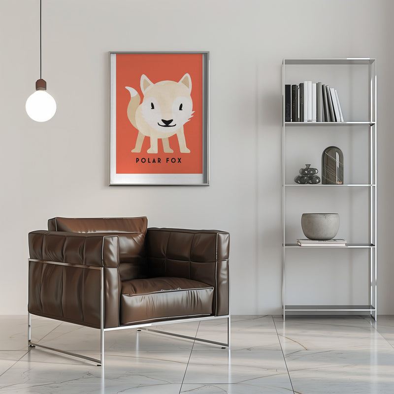 Polar Fox - Stretched Canvas, Poster or Fine Art Print I Heart Wall Art