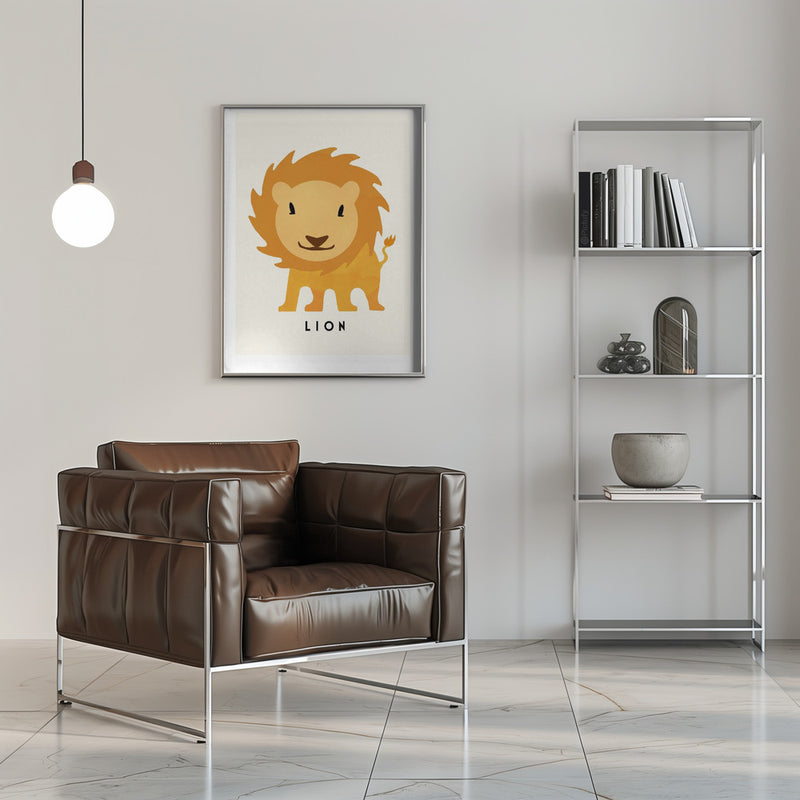 Lion - Stretched Canvas, Poster or Fine Art Print I Heart Wall Art