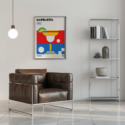 Margarita Bauhaus Cocktail - Stretched Canvas, Poster or Fine Art Print I Heart Wall Art