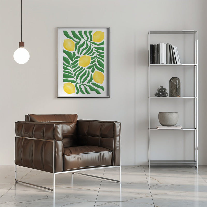 Lemon Grove Vibes - Stretched Canvas, Poster or Fine Art Print I Heart Wall Art