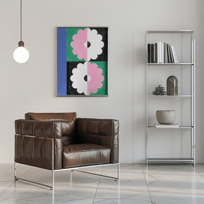 Symmetry Blossoms - Stretched Canvas, Poster or Fine Art Print I Heart Wall Art