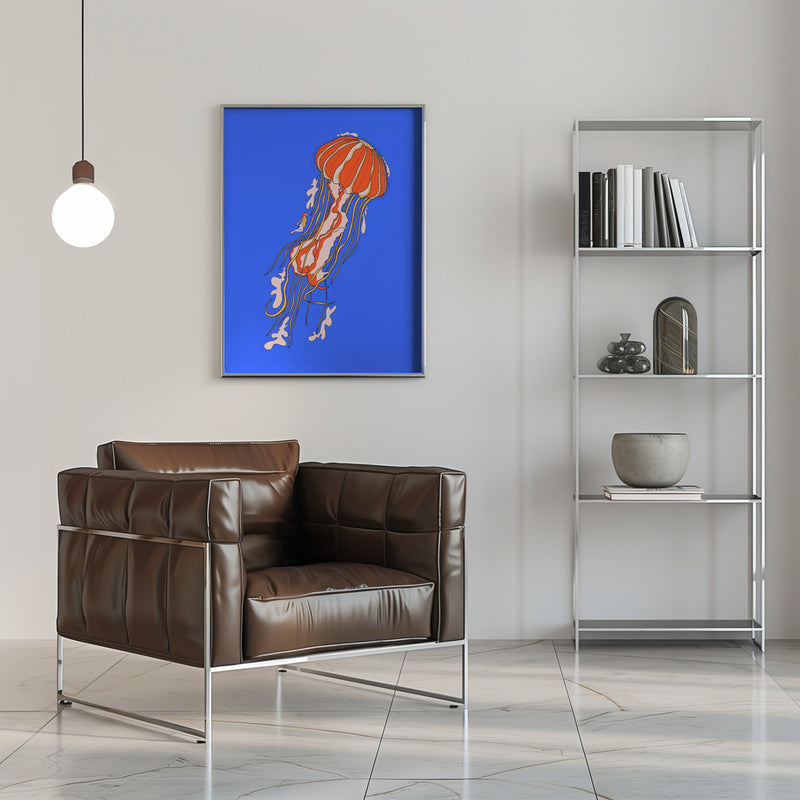 The Giant Jellyfish - Stretched Canvas, Poster or Fine Art Print I Heart Wall Art