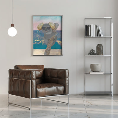 Koala On Holiday - Stretched Canvas, Poster or Fine Art Print I Heart Wall Art