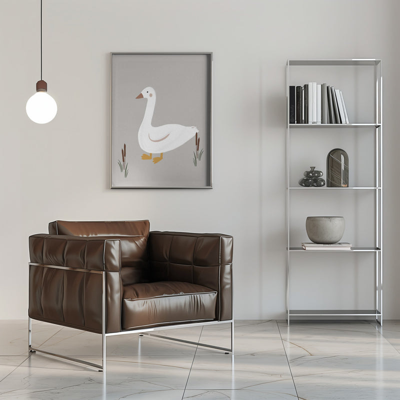 Little Goose - Stretched Canvas, Poster or Fine Art Print I Heart Wall Art