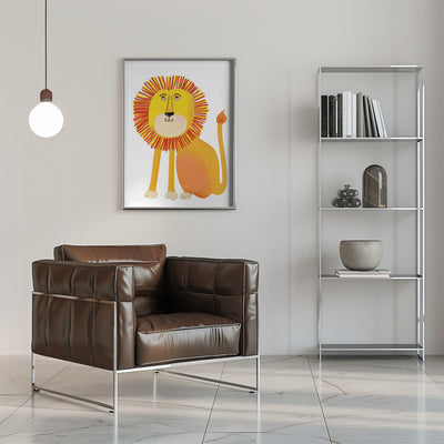 Lion - Stretched Canvas, Poster or Fine Art Print I Heart Wall Art