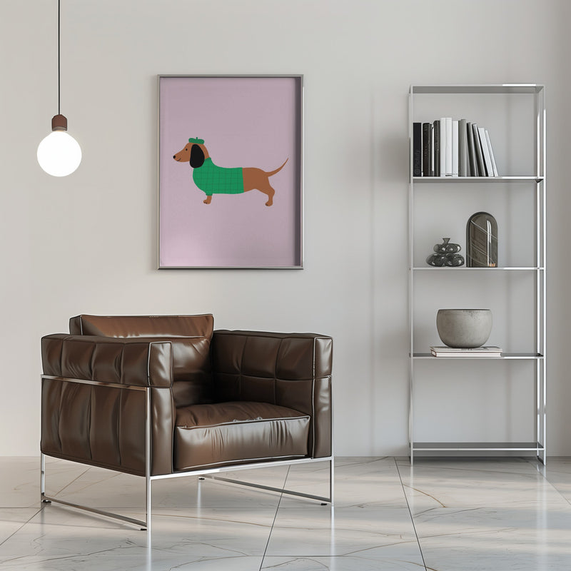 Dachshund - Stretched Canvas, Poster or Fine Art Print I Heart Wall Art