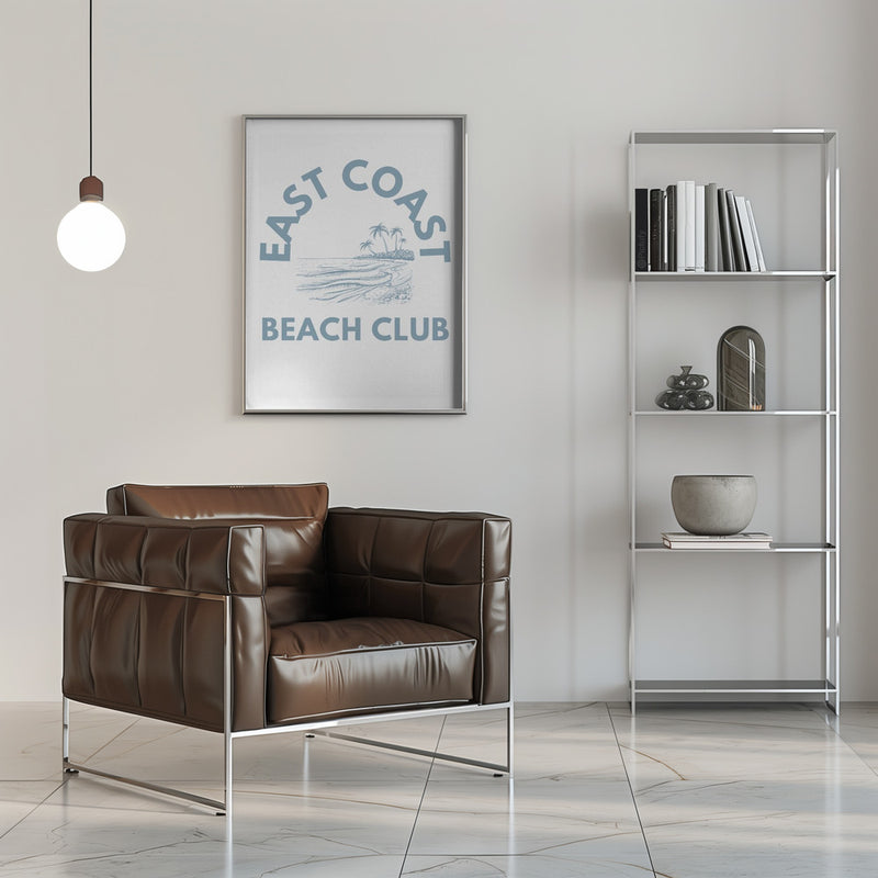 East Coast Beach Club - Stretched Canvas, Poster or Fine Art Print I Heart Wall Art