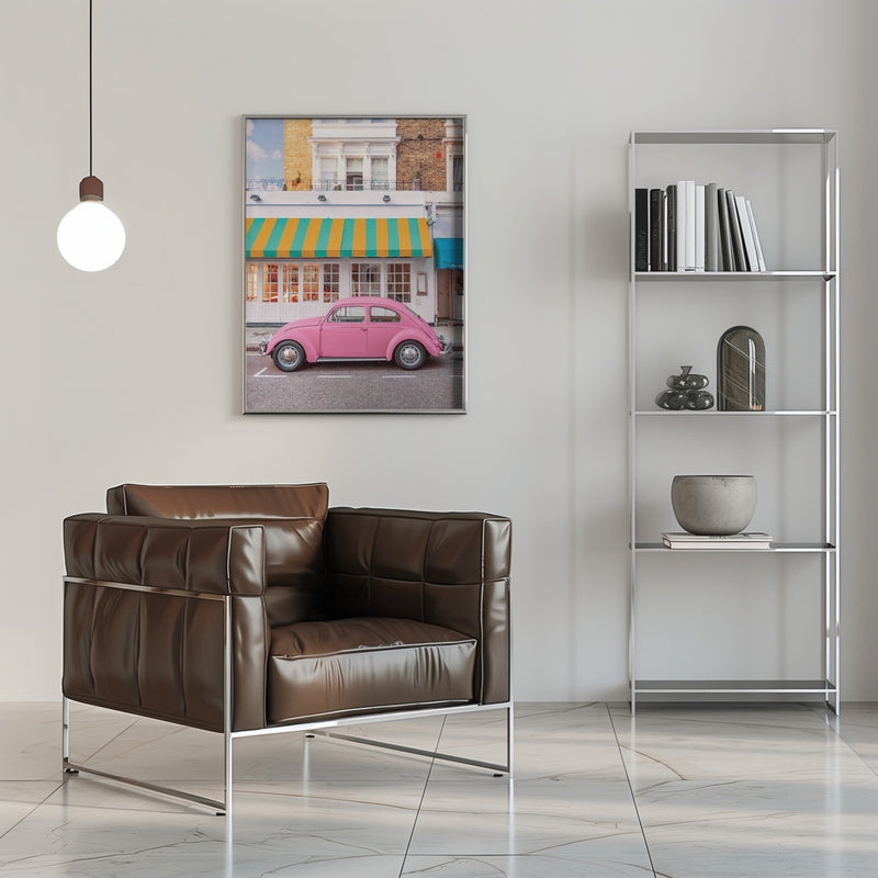 Pink Ride - Stretched Canvas, Poster or Fine Art Print I Heart Wall Art