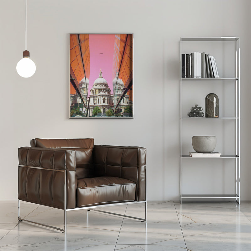 St Pauls View - Stretched Canvas, Poster or Fine Art Print I Heart Wall Art