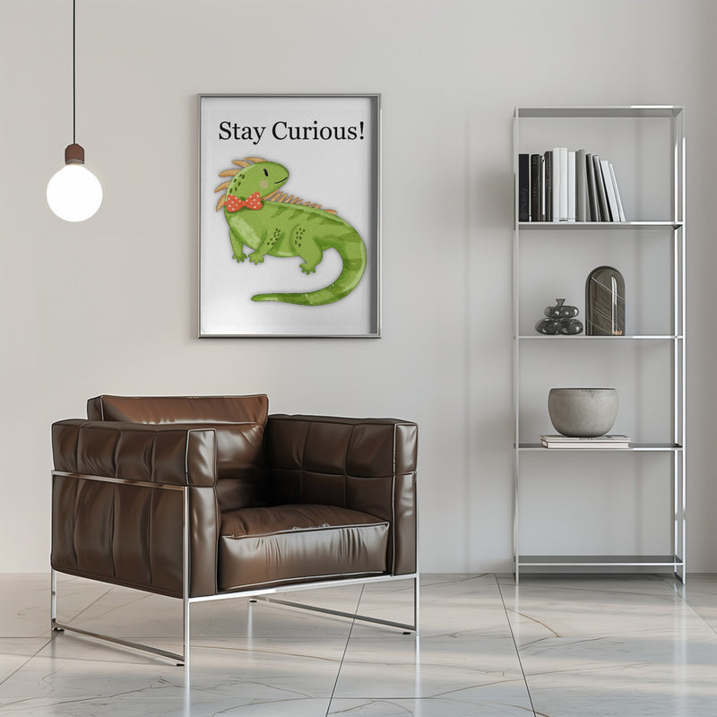 Stay Curious! - Stretched Canvas, Poster or Fine Art Print I Heart Wall Art