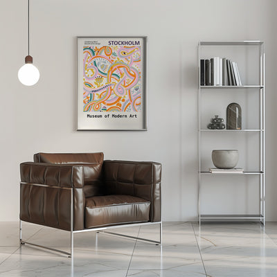 Botanical dopamine Exhibition Stockholm - Stretched Canvas, Poster or Fine Art Print I Heart Wall Art