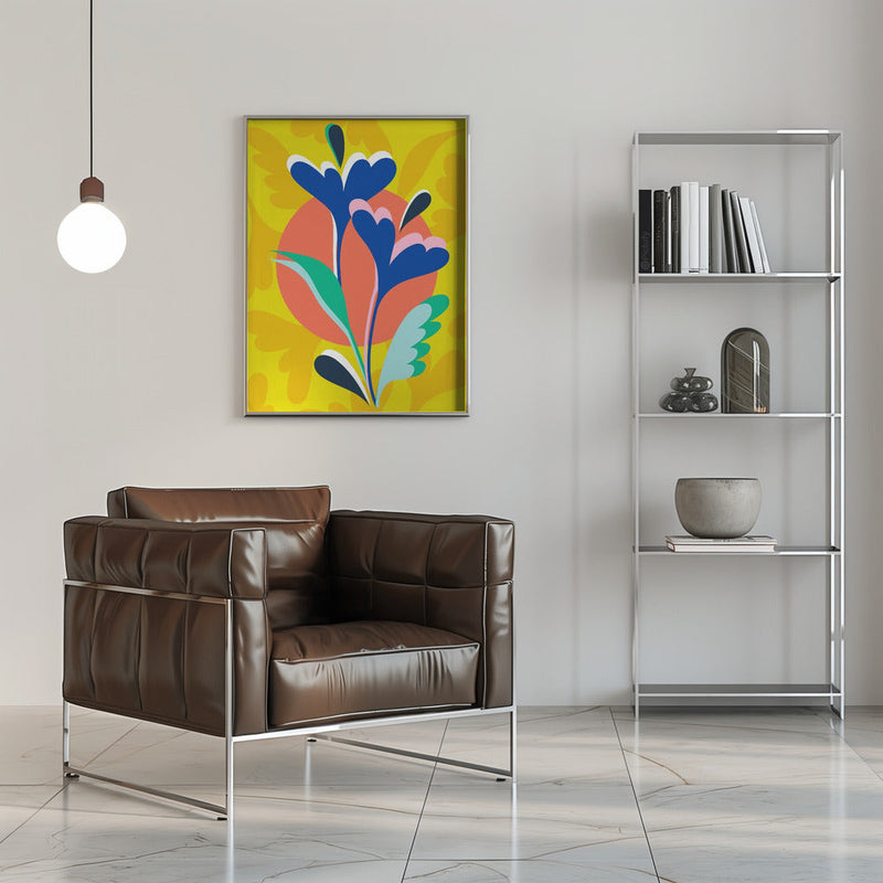 Floral Harmony - Stretched Canvas, Poster or Fine Art Print I Heart Wall Art