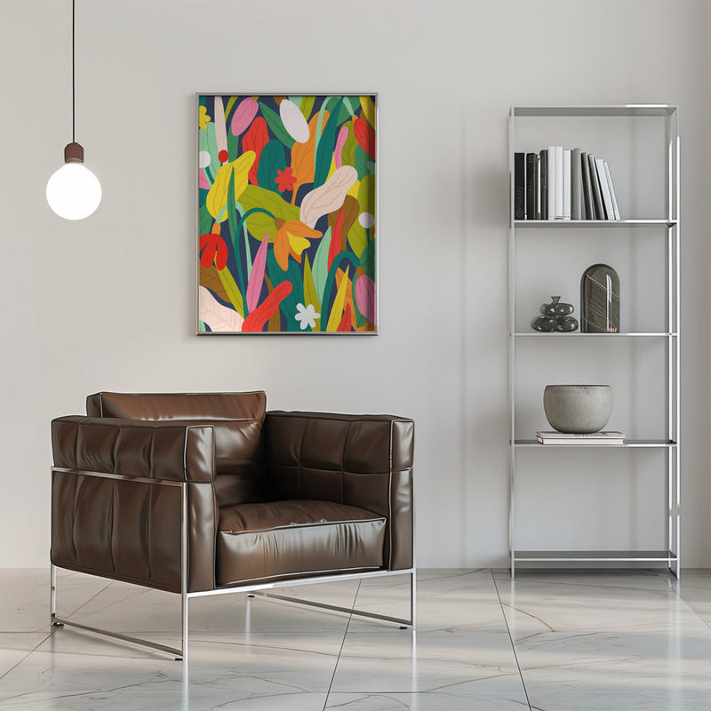 Botanical Symphony - Stretched Canvas, Poster or Fine Art Print I Heart Wall Art