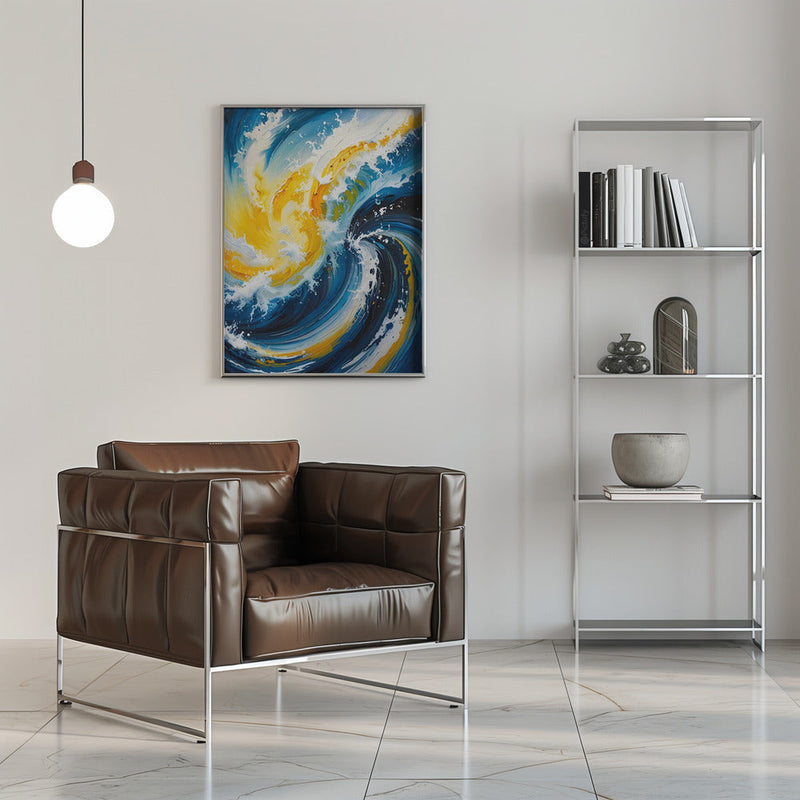 Oceanic Whirlwind - Stretched Canvas, Poster or Fine Art Print I Heart Wall Art