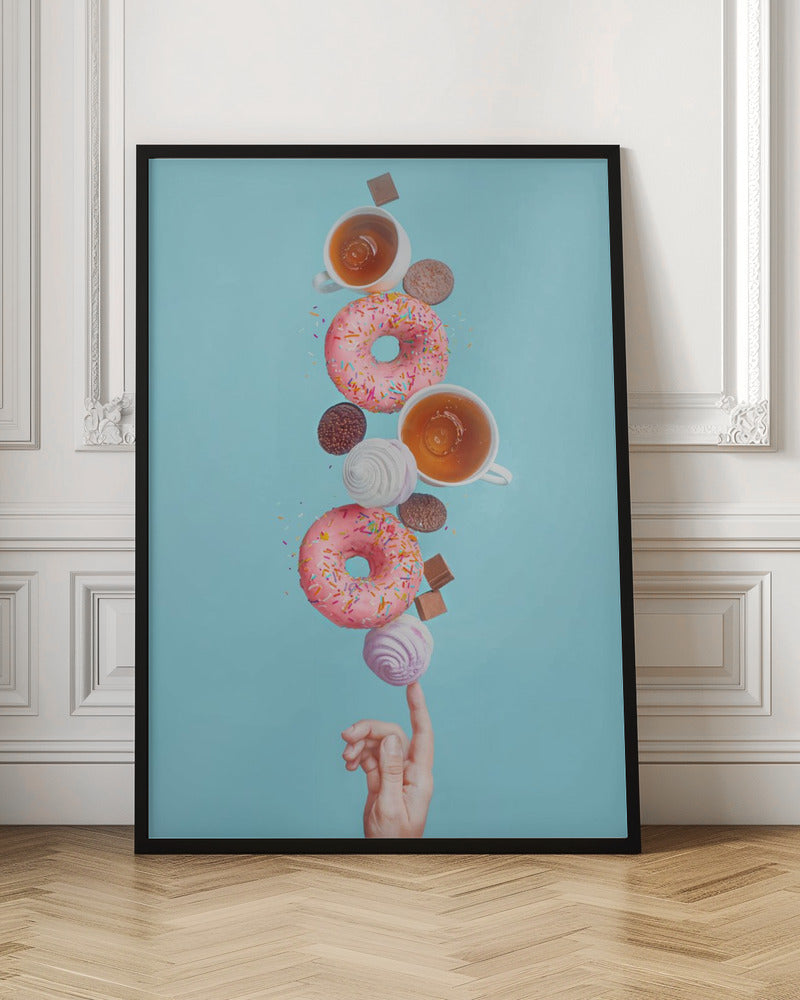 Weekend donuts - Stretched Canvas, Poster or Fine Art Print I Heart Wall Art