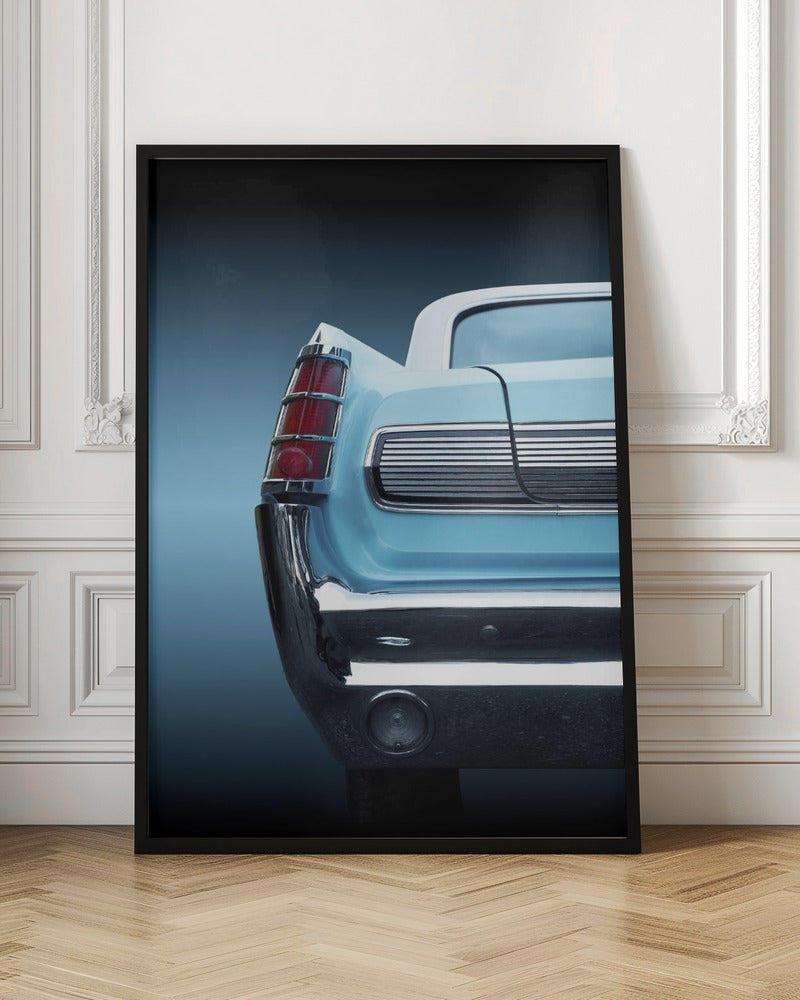 US classic car 1963 Bonneville - Stretched Canvas, Poster or Fine Art Print I Heart Wall Art