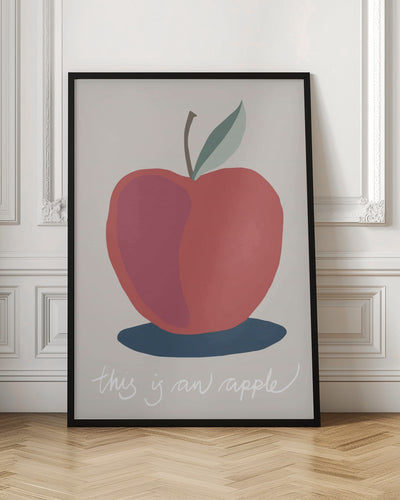 This is an Apple - Stretched Canvas, Poster or Fine Art Print I Heart Wall Art