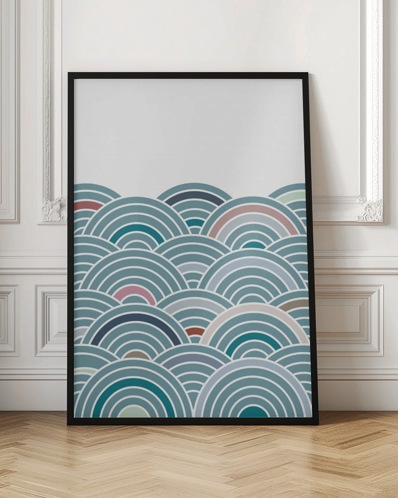 Sea of Rainbows - Stretched Canvas, Poster or Fine Art Print I Heart Wall Art