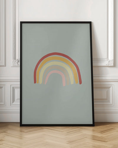 Rainbow Green - Stretched Canvas, Poster or Fine Art Print I Heart Wall Art