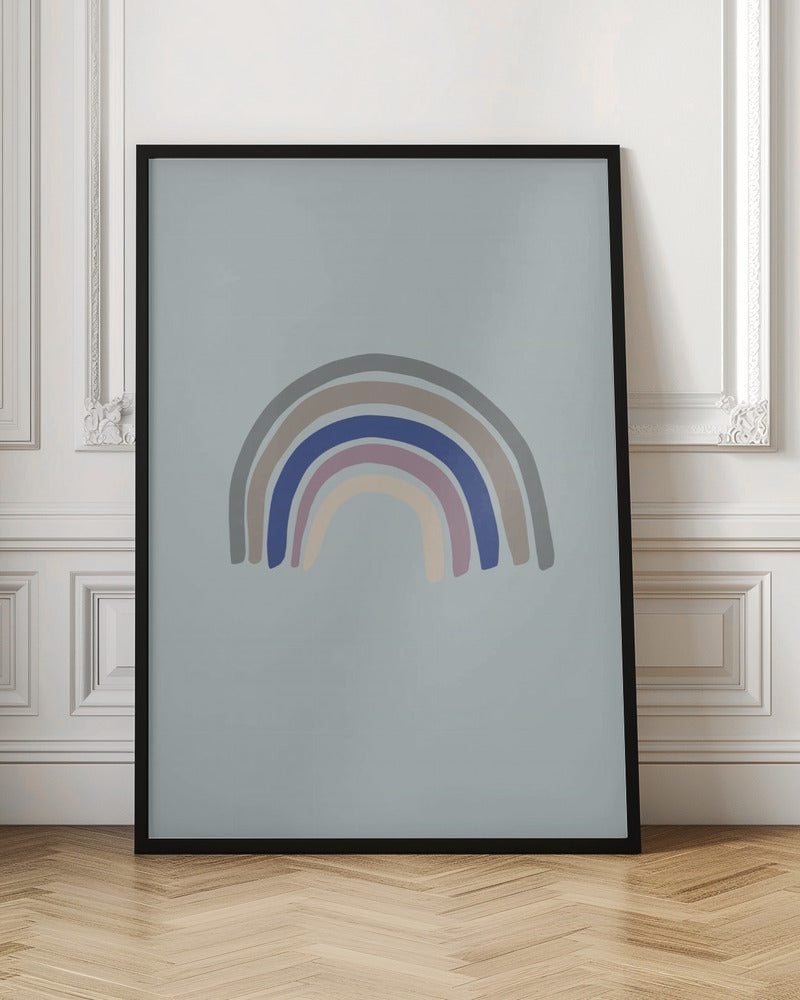 Rainbow Blue - Stretched Canvas, Poster or Fine Art Print I Heart Wall Art