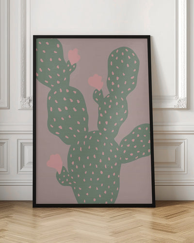 Green Cactus - Stretched Canvas, Poster or Fine Art Print I Heart Wall Art