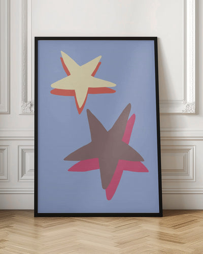 Blue Star - Stretched Canvas, Poster or Fine Art Print I Heart Wall Art