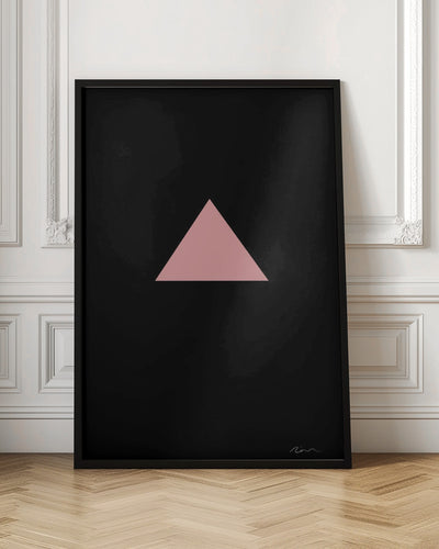 Pink Triangle - Stretched Canvas, Poster or Fine Art Print I Heart Wall Art