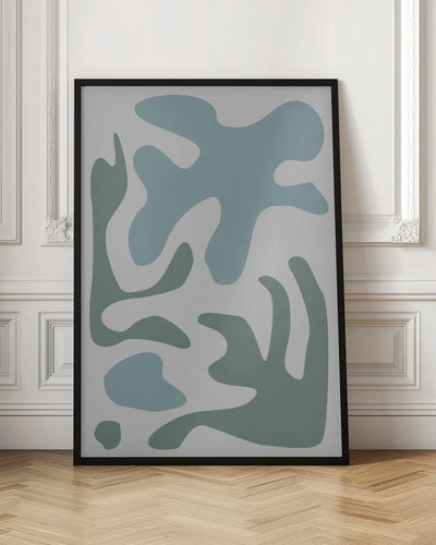 Seaweed Teal No 2 - Stretched Canvas, Poster or Fine Art Print I Heart Wall Art