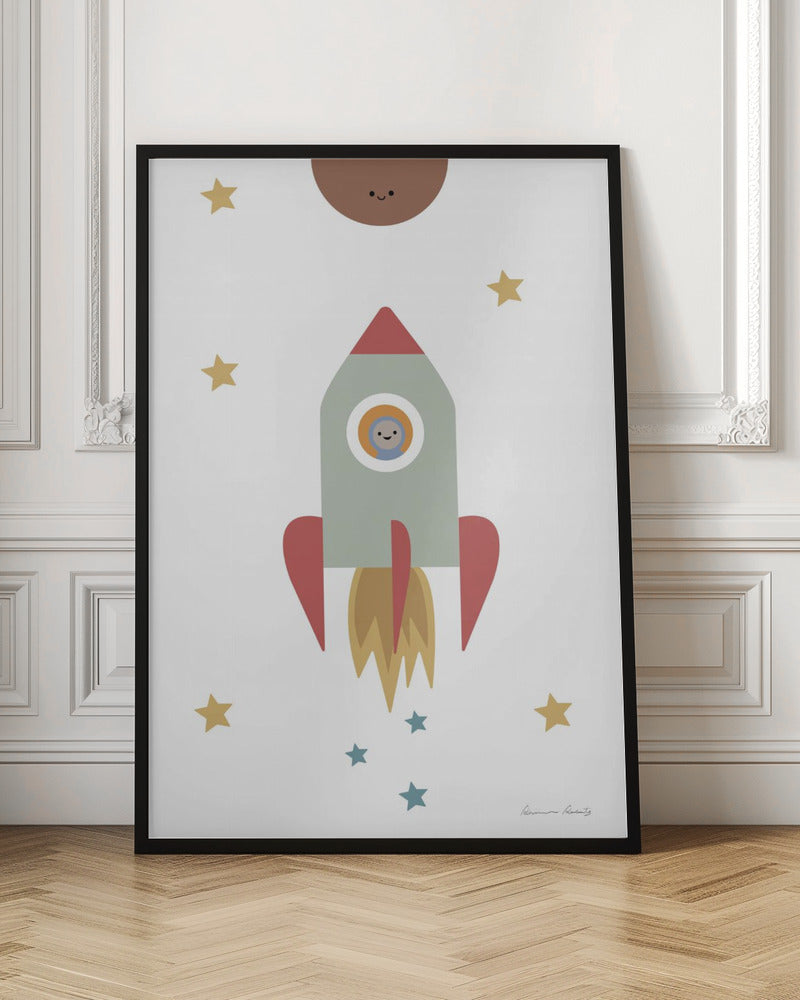 Solar Rocket - Stretched Canvas, Poster or Fine Art Print I Heart Wall Art