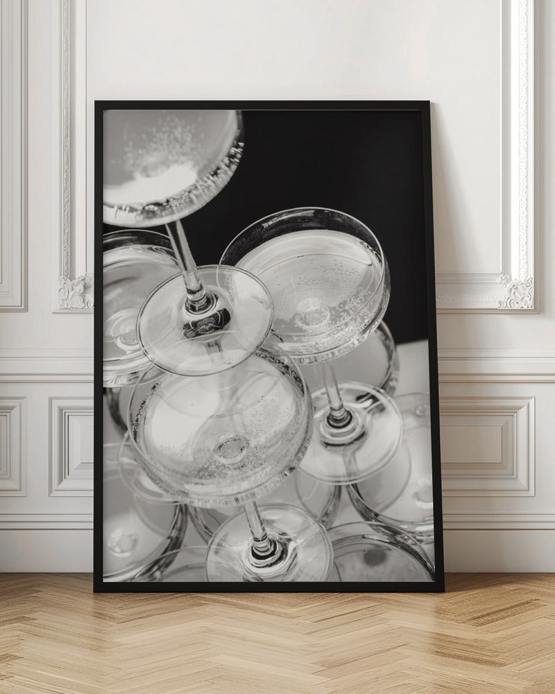 Champagne tower_5 - Stretched Canvas, Poster or Fine Art Print I Heart Wall Art