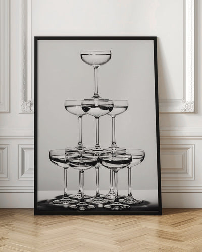 Champagne tower_6 - Stretched Canvas, Poster or Fine Art Print I Heart Wall Art