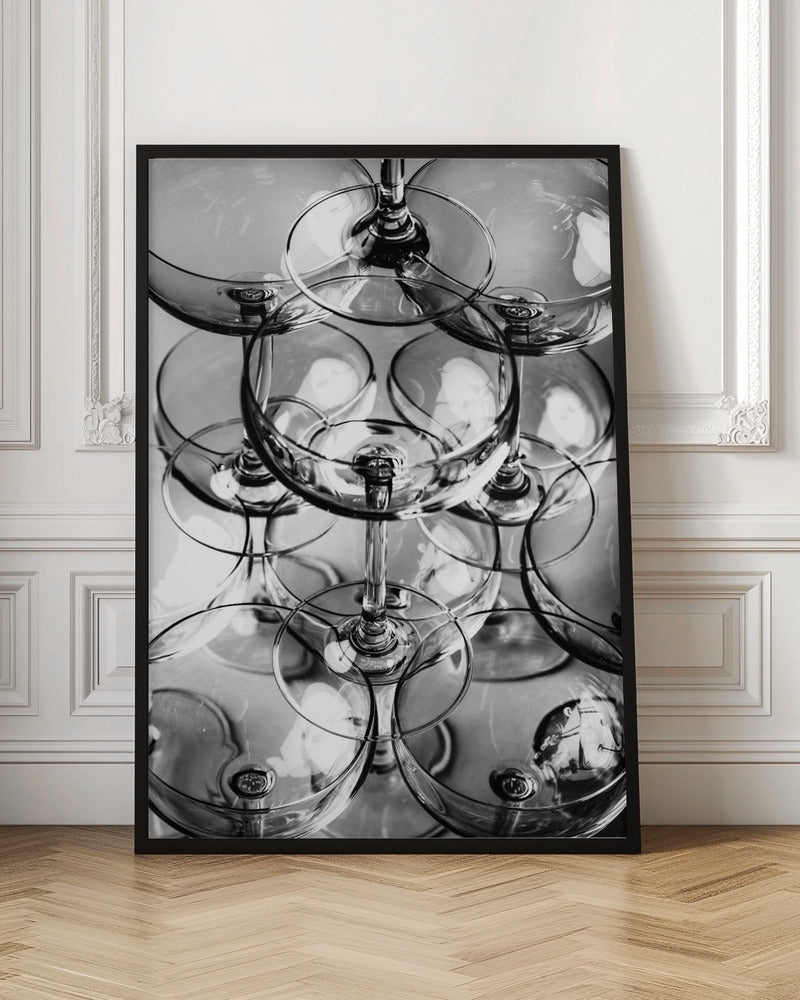 Champagne tower_8 - Stretched Canvas, Poster or Fine Art Print I Heart Wall Art