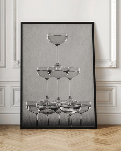 Champagne tower_9 - Stretched Canvas, Poster or Fine Art Print I Heart Wall Art