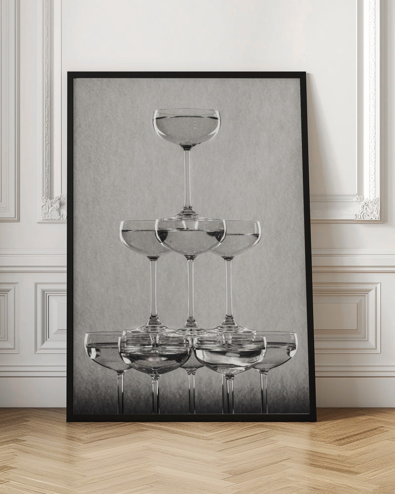 Champagne tower_9 - Stretched Canvas, Poster or Fine Art Print I Heart Wall Art