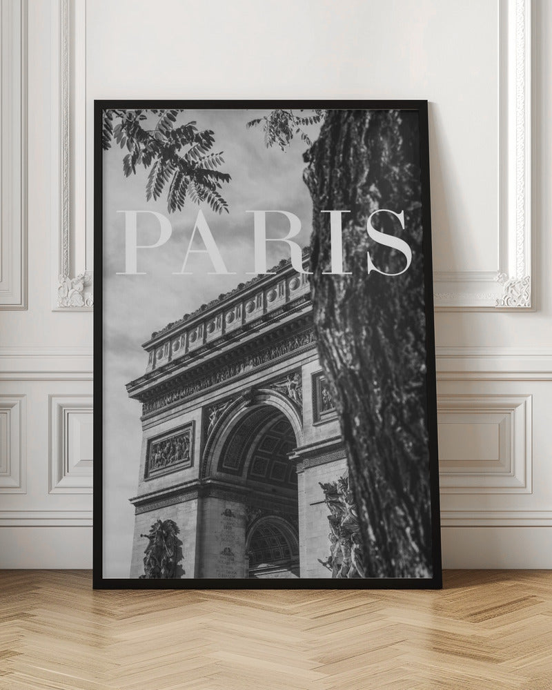 Paris Text 7 - Stretched Canvas, Poster or Fine Art Print I Heart Wall Art