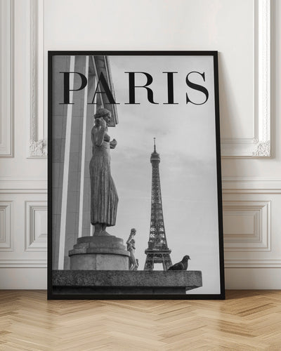 Paris Text 5 - Stretched Canvas, Poster or Fine Art Print I Heart Wall Art