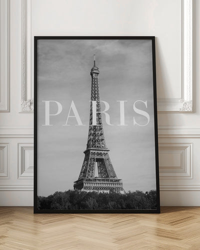 Paris Text 2 - Stretched Canvas, Poster or Fine Art Print I Heart Wall Art