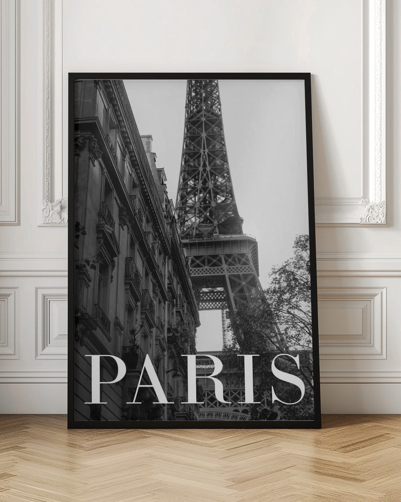 Paris Text 1 - Stretched Canvas, Poster or Fine Art Print I Heart Wall Art