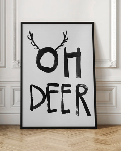 Oh Deer - Stretched Canvas, Poster or Fine Art Print I Heart Wall Art