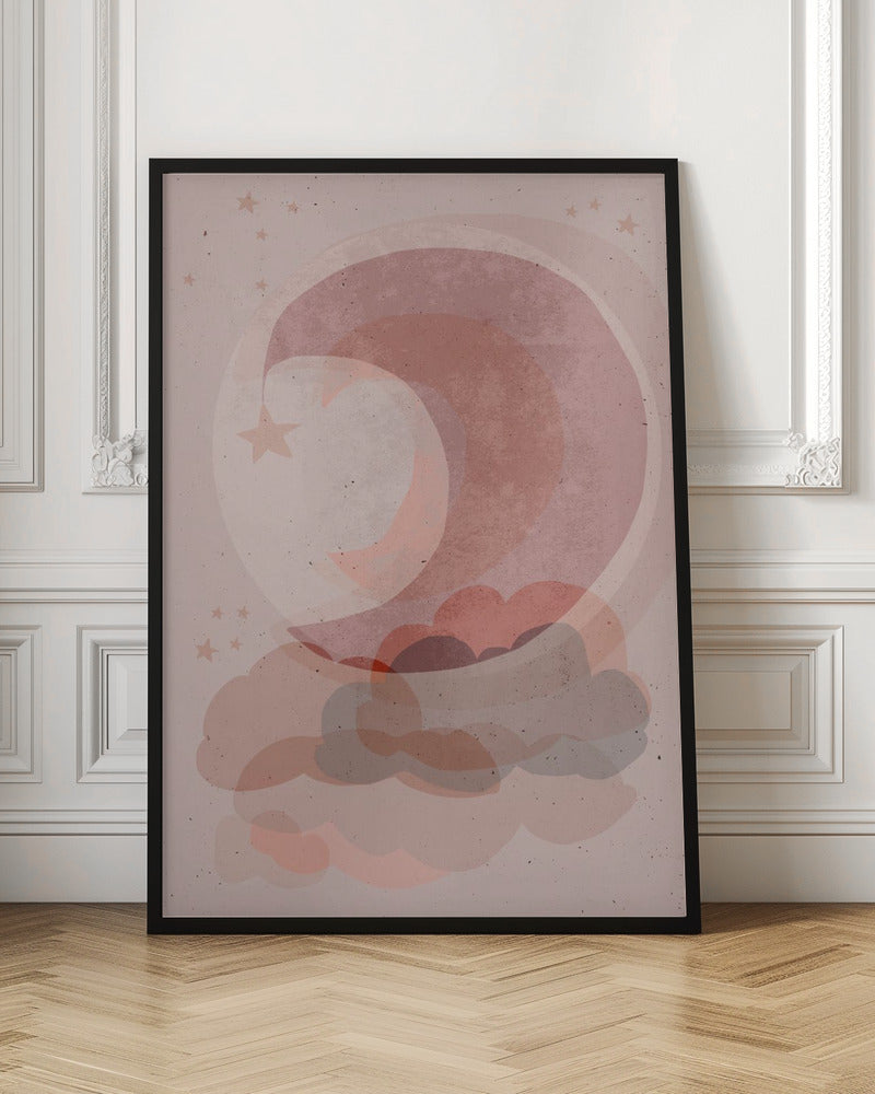 Gentle Moon - Stretched Canvas, Poster or Fine Art Print I Heart Wall Art