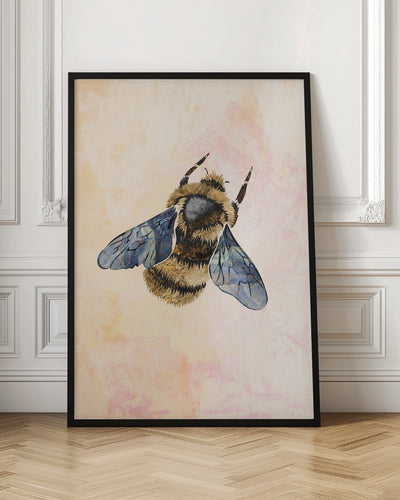 Rustic bee - Stretched Canvas, Poster or Fine Art Print I Heart Wall Art