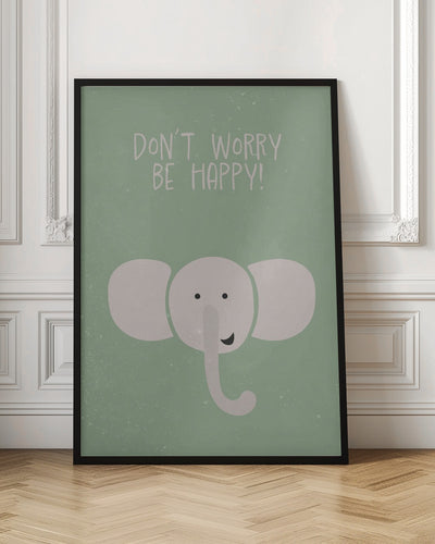 Elephant nursery print - Stretched Canvas, Poster or Fine Art Print I Heart Wall Art