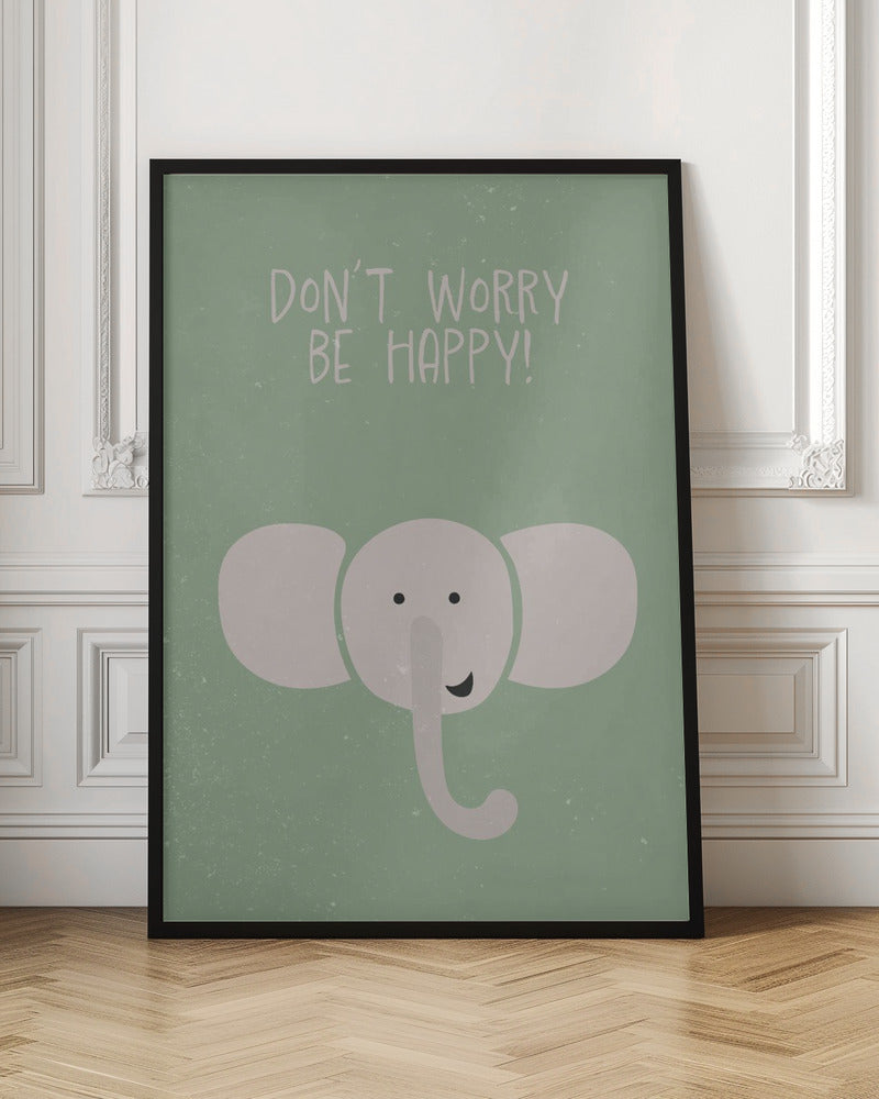 Elephant nursery print - Stretched Canvas, Poster or Fine Art Print I Heart Wall Art