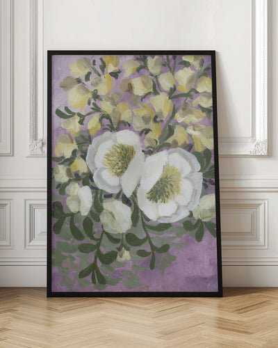 Raelynna painterly florals - Stretched Canvas, Poster or Fine Art Print I Heart Wall Art