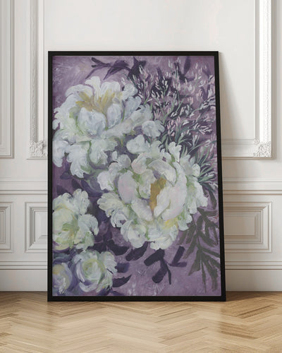 Eliany painterly bouquet - Stretched Canvas, Poster or Fine Art Print I Heart Wall Art