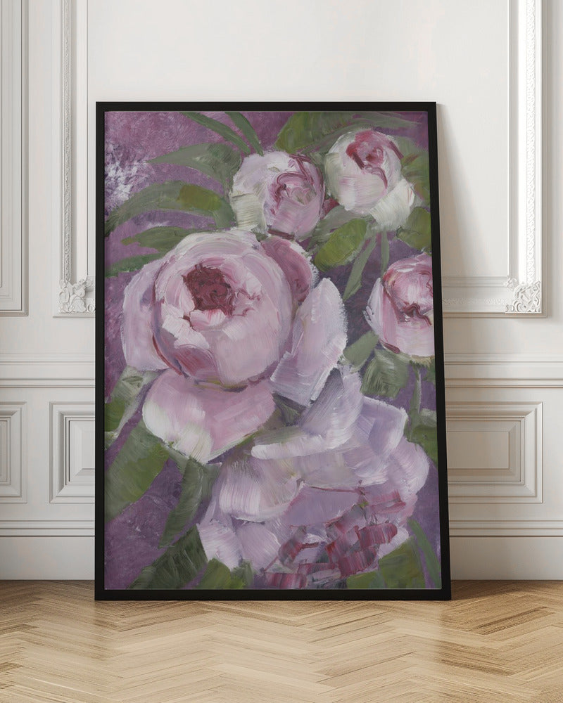 Rylee painterly roses - Stretched Canvas, Poster or Fine Art Print I Heart Wall Art